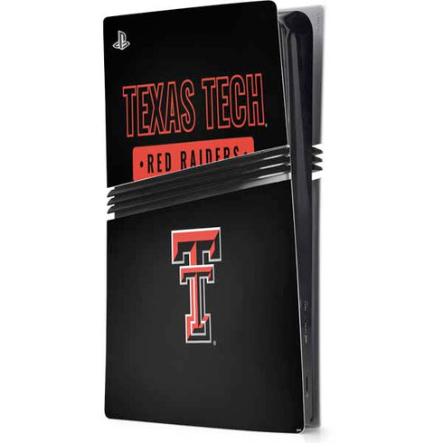 Texas Tech University TT Red Raiders PS5 Pro Console Skin